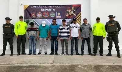 9 personas capturadas por su presunta participación en tráfico de estupefacientes