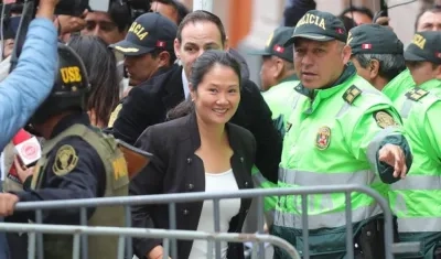 Keiko Fujimori, presidenta del partido Fuerza Popular de Perú. 
