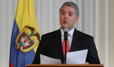El presidente de Colombia, Iván Duque. 