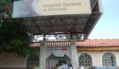 El delincuente herido llegó por sus medios al Hospital General de Barranquilla.