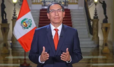 El presidente de Perú, Martín Vizcarra.