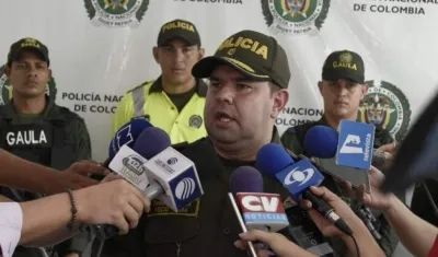 Coronel Yesid Peña, comandante operativo de la Policía Metropolitana.