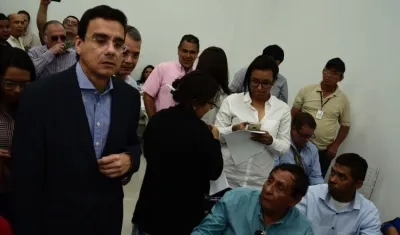 Ramses Vargas durante la rueda de prensa.