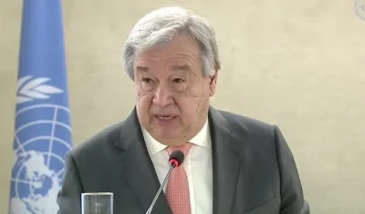  António Guterres,  secretario general de la ONU.