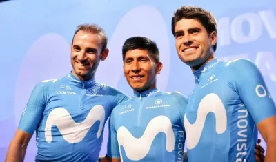 Alejandro Valverde, Nairo Quintana y Mikel Landa.