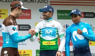 Alejandro Valverde y Nairo Quintana. 
