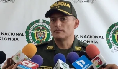 General Mariano Botero Coy, comandante de la Policía Metropolitana de Barranquilla.