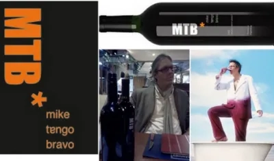 Marca de vinos Mike Tango Bravo.