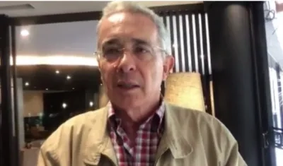Álvaro Uribe Vélez, expresidente y senador del partido Centro Democrático.