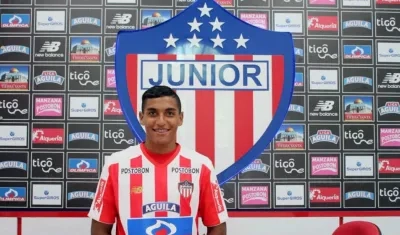 Gabriel Fuentes, jugador de Junior. 