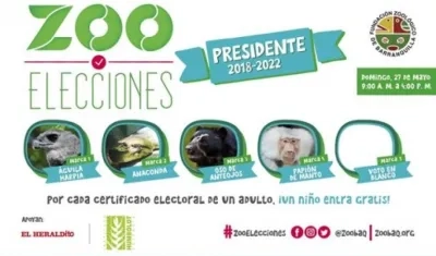 Candidatos postulados a la Zooelecciones 2018.