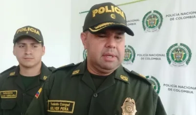 Coronel Gelver Peña, Comandante operativo de la Policía Metropolitana de Barranquilla.