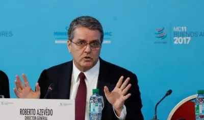 El director de la Organización Mundial del Comercio (OMC), Roberto Azevedo.