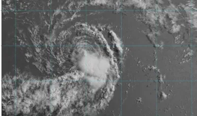 El huracán de categoría uno Beryl.