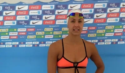 Isabela Arcila Hurtado, nadadora colombiana. 