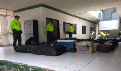 Las maletas fueron recuperadas en Las Gardenias y en el barrio Los Almendros de Soledad