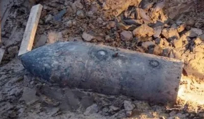 Esta es la bomba hallada en Glogów.