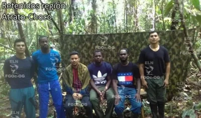 Estos son los 6 secuestrados en el Chocó.