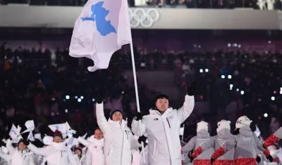 Las dos Coreas ya desfilaron juntas en los Olímpicos de Inviernos. 
