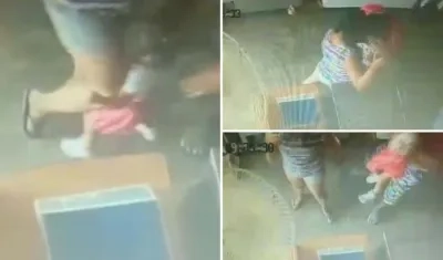 Imágenes de video de maltrato a niña de 22 meses.
