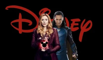 Los personajes de Scarlet Witch (Elizabeth Olsen) y Loki (Tom Hiddleston).