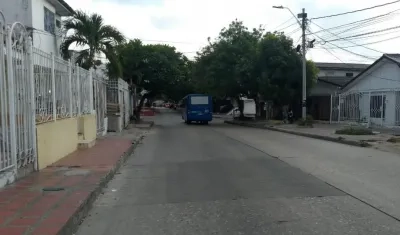 Barrio San Felipe, por donde ocurrió el atraco,