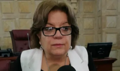 Gloría María Borrero, ministra de Justicia.