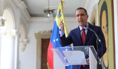 El canciller de Venezuela, Jorge Arreaza. 