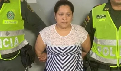 Lisseth Patricia Díaz, capturada por maltratar bebé.