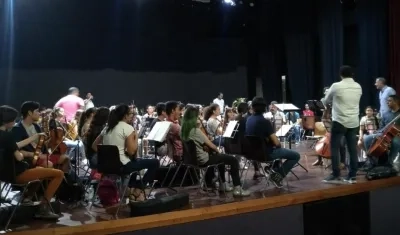 Integrantes de la Orquesta Sinfónica Joven de Barranquilla.