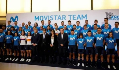 Presentación del Team Movistar. 