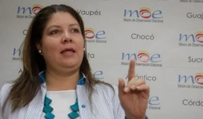 Alejandra Barrios, directora de la MOE.