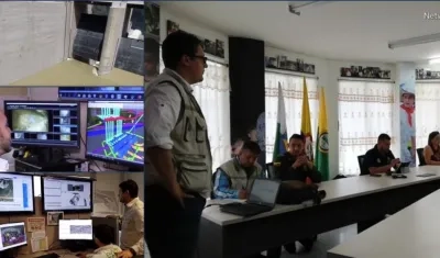 Consejo Municipal de Riesgo de Desastres en los municipios de Valdivia y Cáceres. 