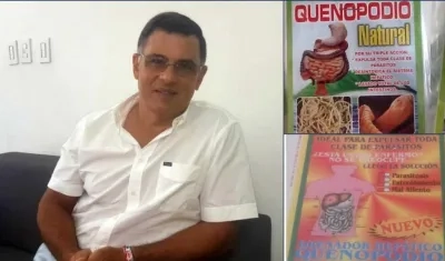 Julio César Aldana, director del Invima, advierte sobre la venta ilegal de quenopodio, que no tiene registro sanitario.