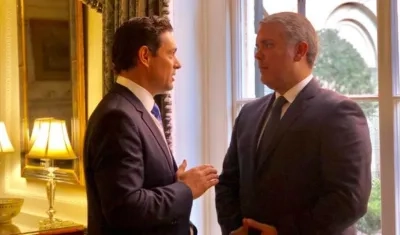 Presidente Duque se reunió con el embajador de Guaidó en EE.UU., Carlos Vecchio.