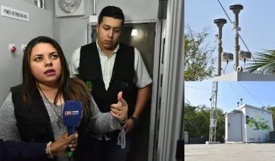 Expertos de calidad de aire de Barranquilla Verde: Margarita Ramírez y Mauricio Saltarín.