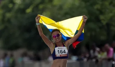 Lorena Arenas, atleta colombiana. 