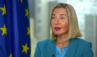  Federica Mogherini, jefe de la diplomacia europea.