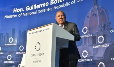 El Ministro de Defensa, Guillermo Botero