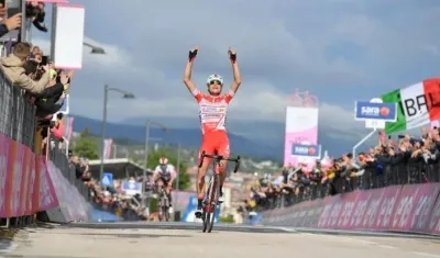 Fausto Masnada ganó la 6 etapa del Giro de Italia 2019.