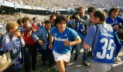 La imagen de Maradona en el documental.