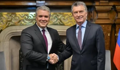 Presidentes de Colombia y Argentina.