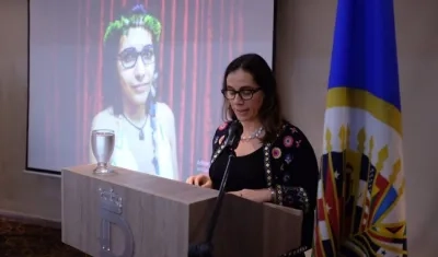 Segunda vicepresidenta de la CIDH, la chilena Antonia Urrejola.