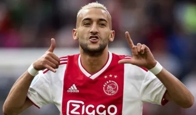 El centrocampista ofensivo del Ajax, Hakim Ziyech.