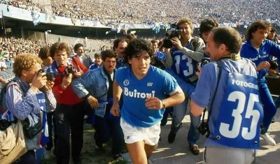 Imagen del documental de Diego Maradona.