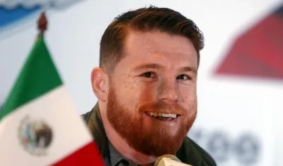Saúl 'Canelo' Álvarez, boxeador mexicano. 