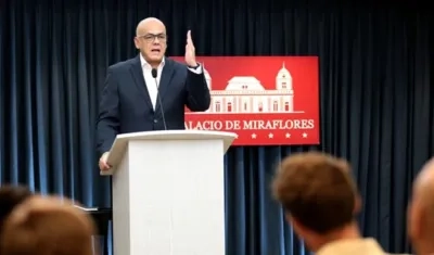 El ministro de Información, Jorge Rodríguez.