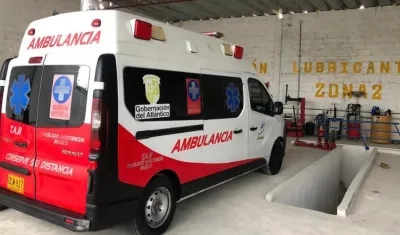 La ambulancia inactiva.