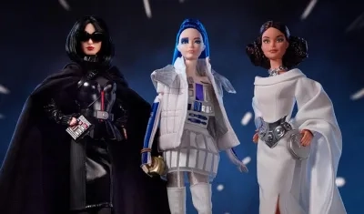 Nueva colección de Barbie inspirada en 'Star Wars'.