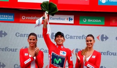 Nairo Quintana, ciclista colombiano, excampeón de la Vuelta a España. 